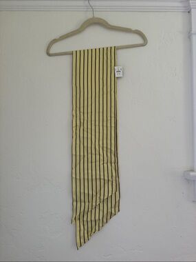 J Crew Yellow Striped Scarf
